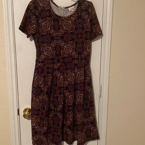 LuLaRoe Amelia Dress with Pockets Size Large